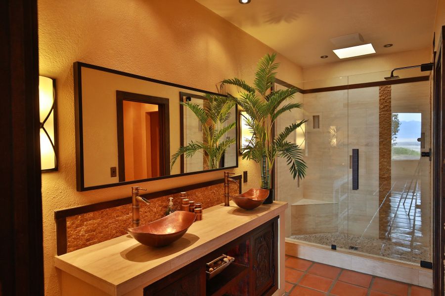 tropical bathroom style