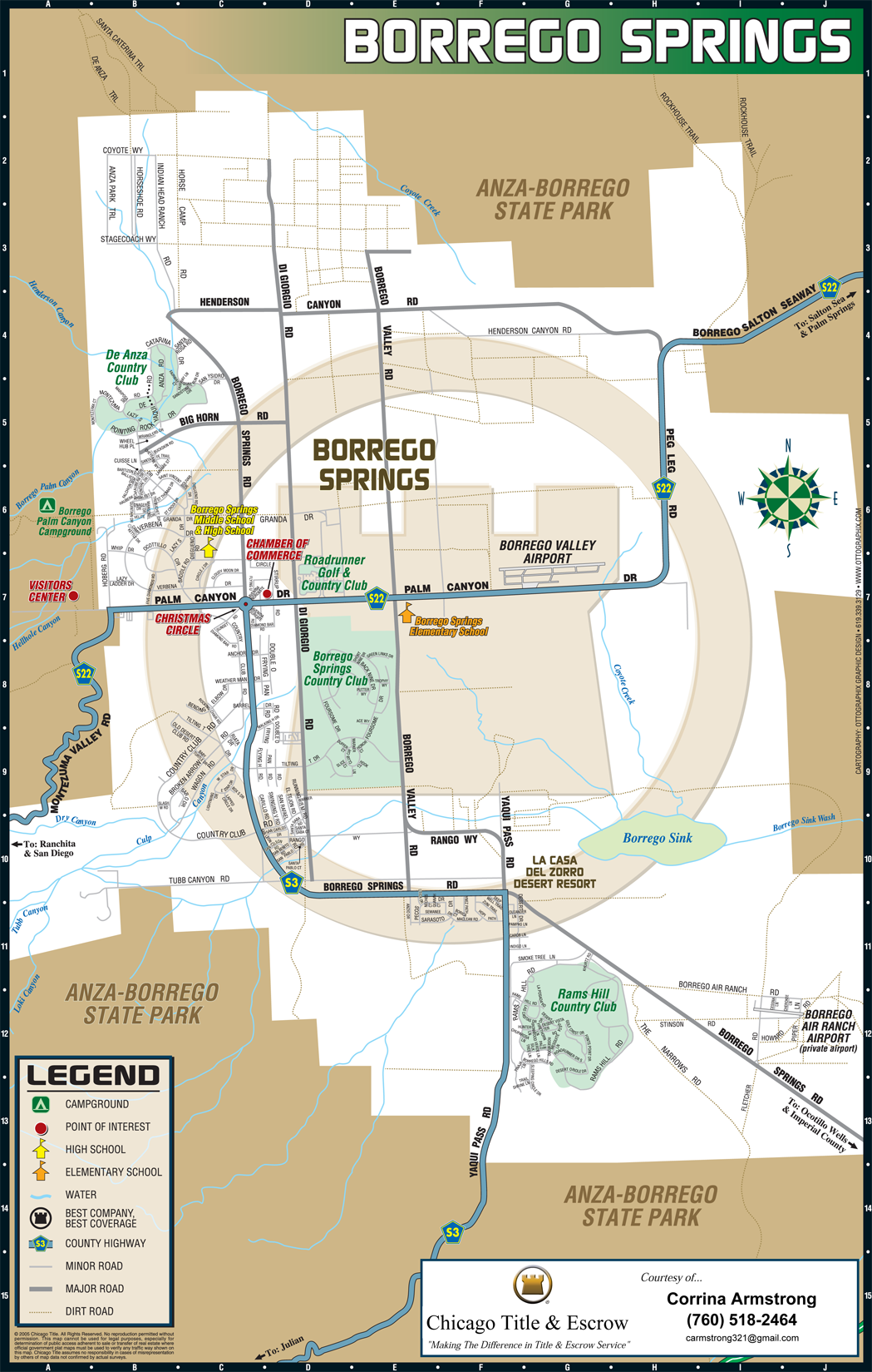 Map of Borrego Springs | Road Runner Realty